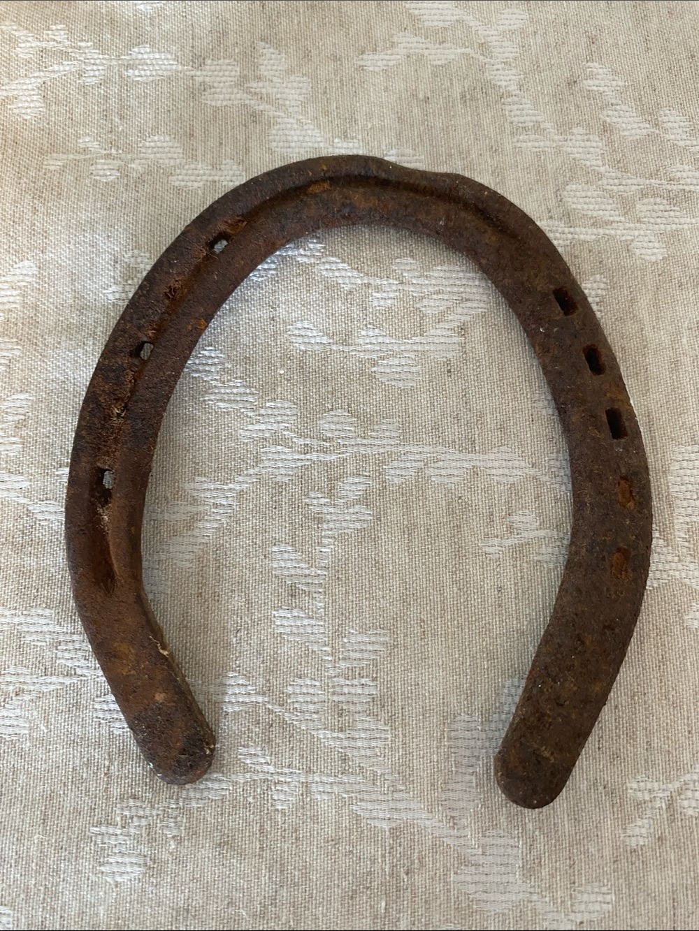 Antique Horseshoe Rustic Corroded Primitive Rusty Decor 5 inches PEI